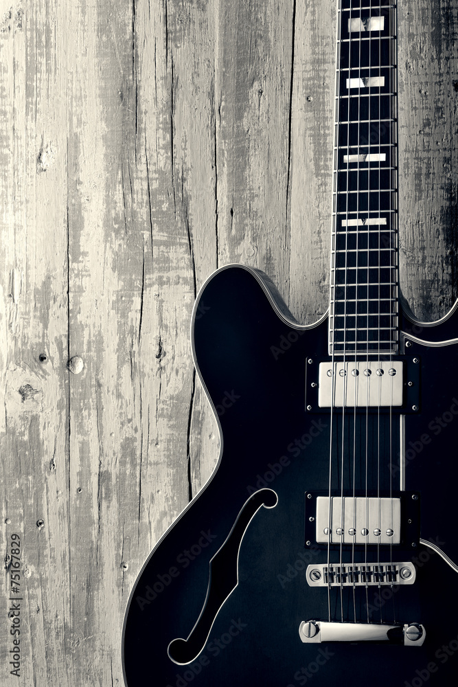 Fototapeta premium blues guitar vintage photo