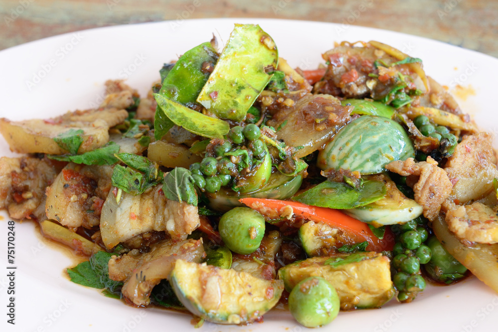 Stir Fried Wild Boar with Red Curry Stir Fried Wild Boar with Red Curry