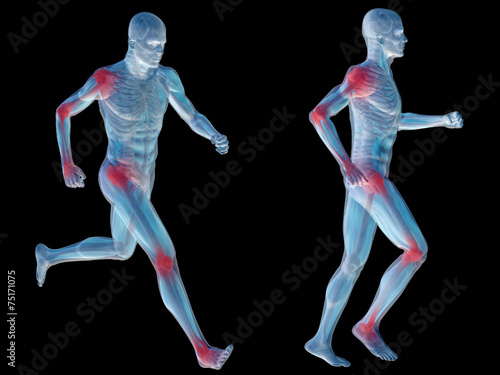 3D human man pain anatomy isolated © high_resolution