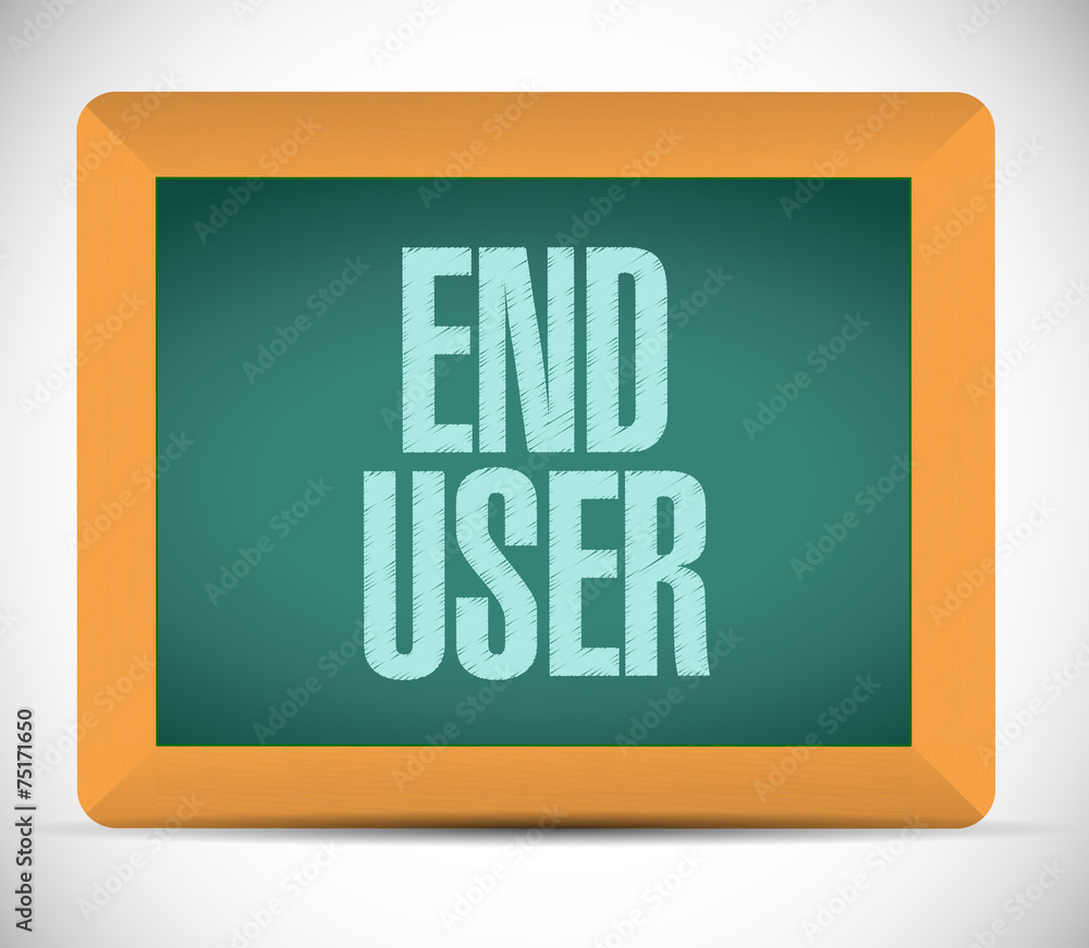 end user board sign illustration design end user board sign illustration design