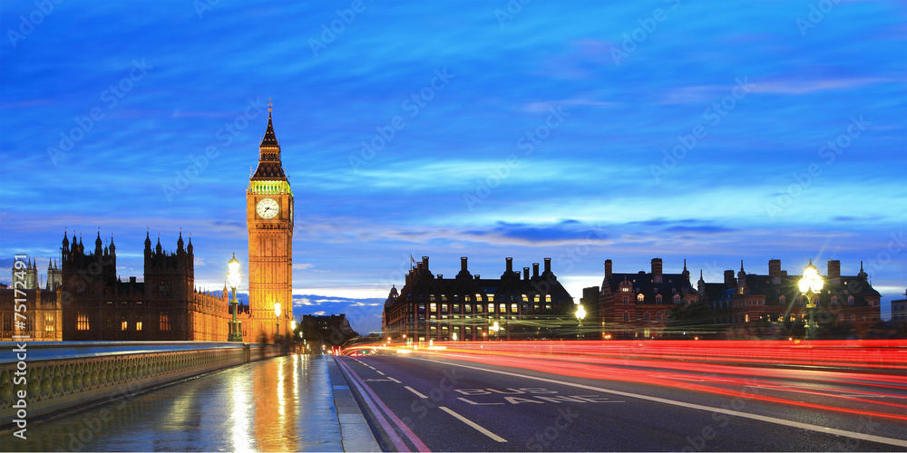 Naklejka premium Big Ben London at night