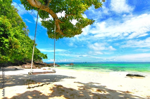 Paradise beach in Koh maiton island , phuket ,Thailand