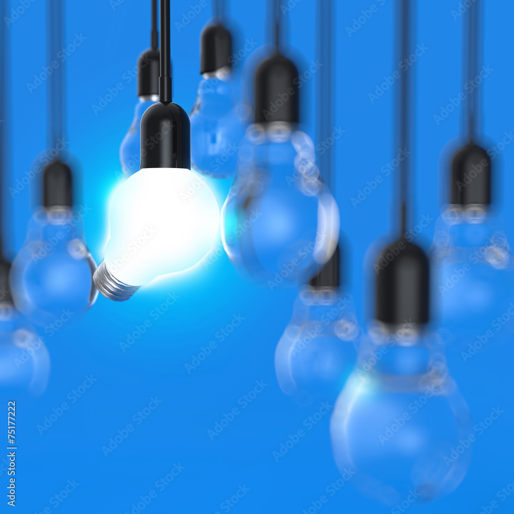 creative idea and leadership concept light bulb creative idea and leadership concept light bulb