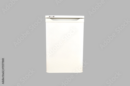 refrigerator isolated on a grey background