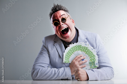 buisness man with money photo