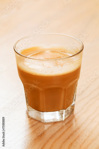 cocoa in the glass