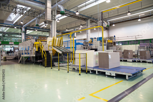 Factory - Production of cardboard foodstuff containers