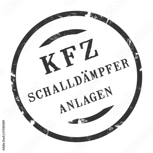sk358 - KFZ-Stempel - Kfz Schalldämpferanlagen kfz119 g2846
