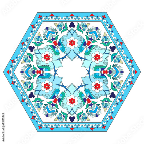 artistic ottoman pattern series five