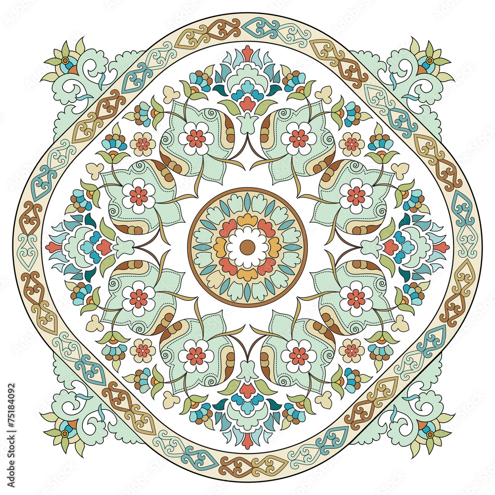 artistic ottoman pattern series three