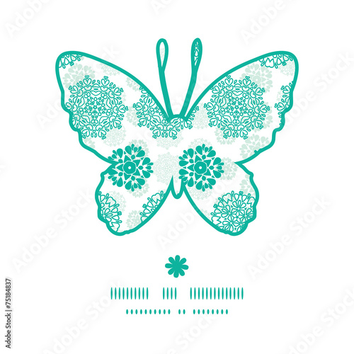 Vector abstract green decorative circles stars striped butterfly