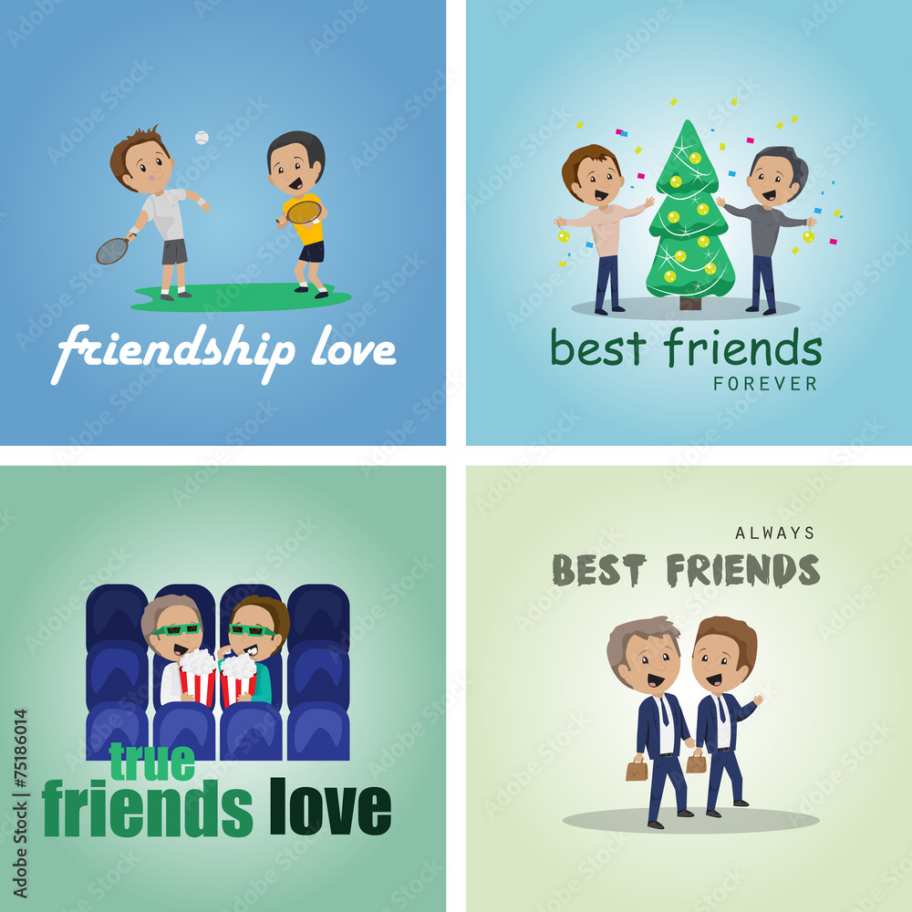 Friends And Friendship, Social People Set - Isolated On Background - Vector Illustration, Graphic Design, Editable For Your Design Friends And Friendship, Social People Set - Isolated On Background - Vector Illustration, Graphic Design, Editable For Your Design