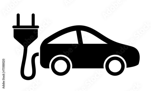 Electric car icon