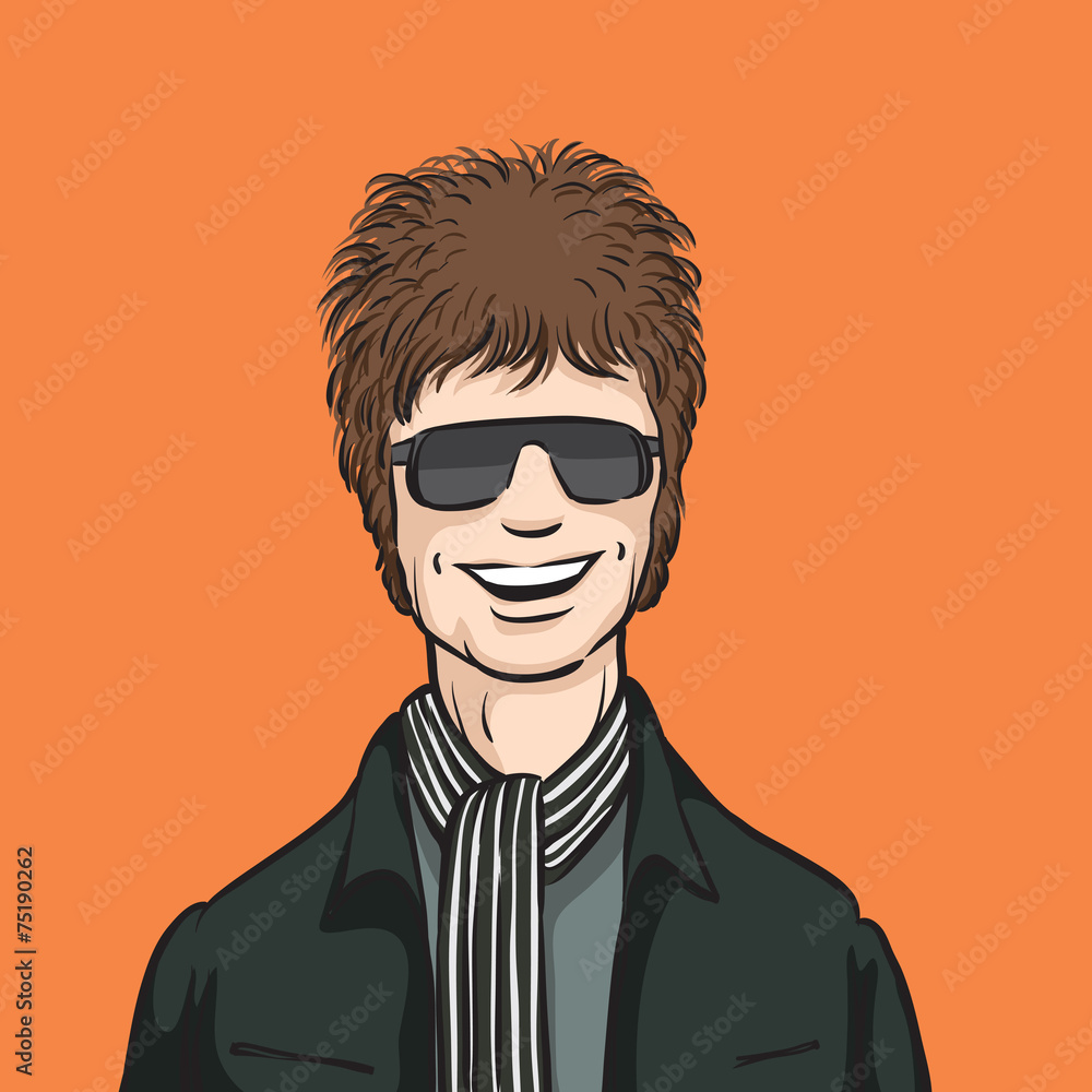 Fototapeta premium smiling stylish young man in sunglasses