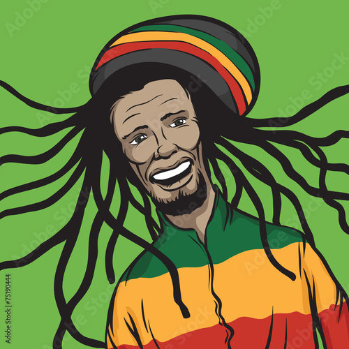 reggae man smiling