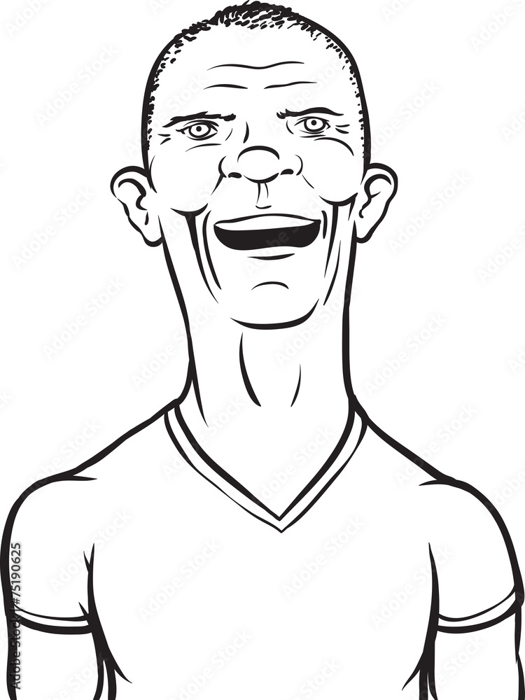 whiteboard drawing - man in t-shirt whiteboard drawing - man in t-shirt