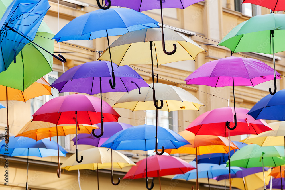 colorful umbrellas