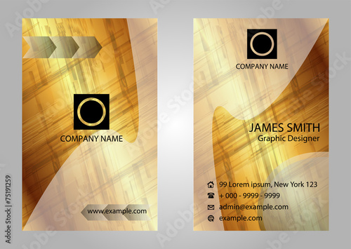 Gold business card