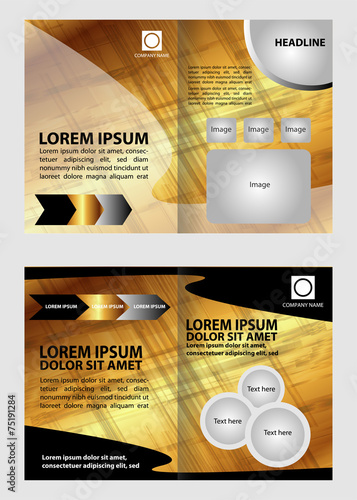Golden Brochure Template