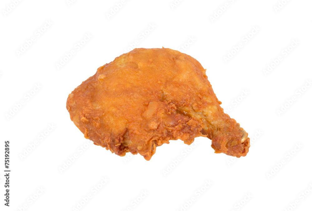 Fried chicken legs isolated on white Fried chicken legs isolated on white