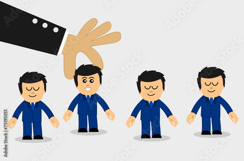 interim businessman in suit and tie