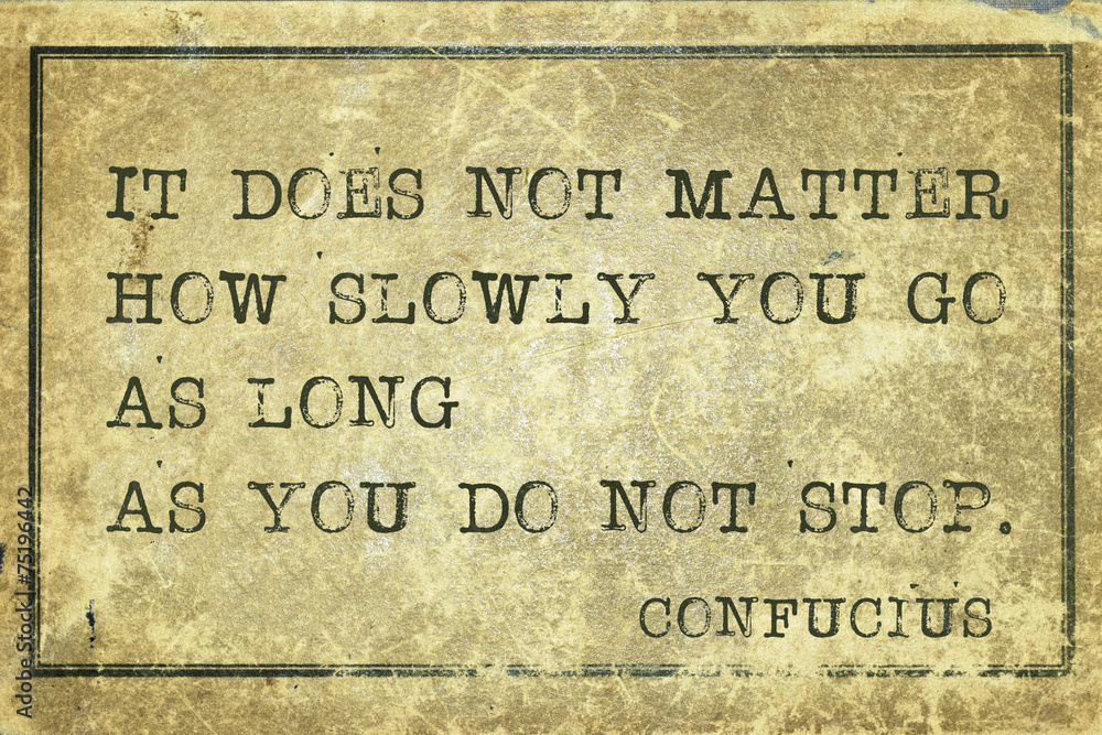 not stop Confucius