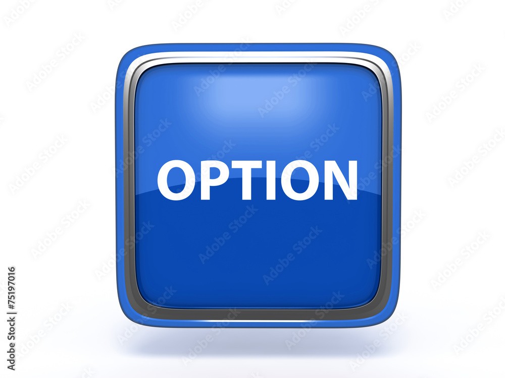 option square icon on white background option square icon on white background