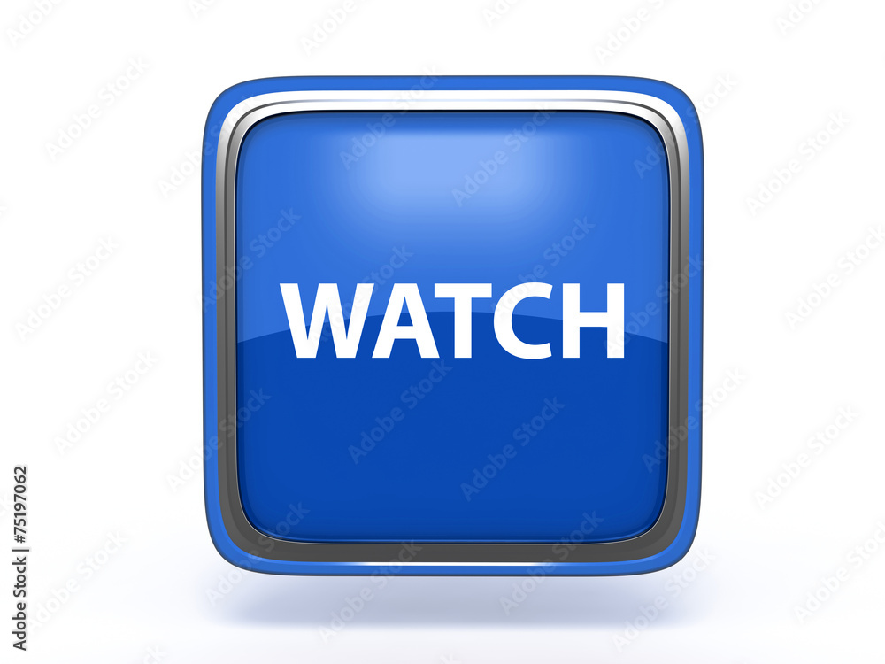 watch square icon on white background watch square icon on white background