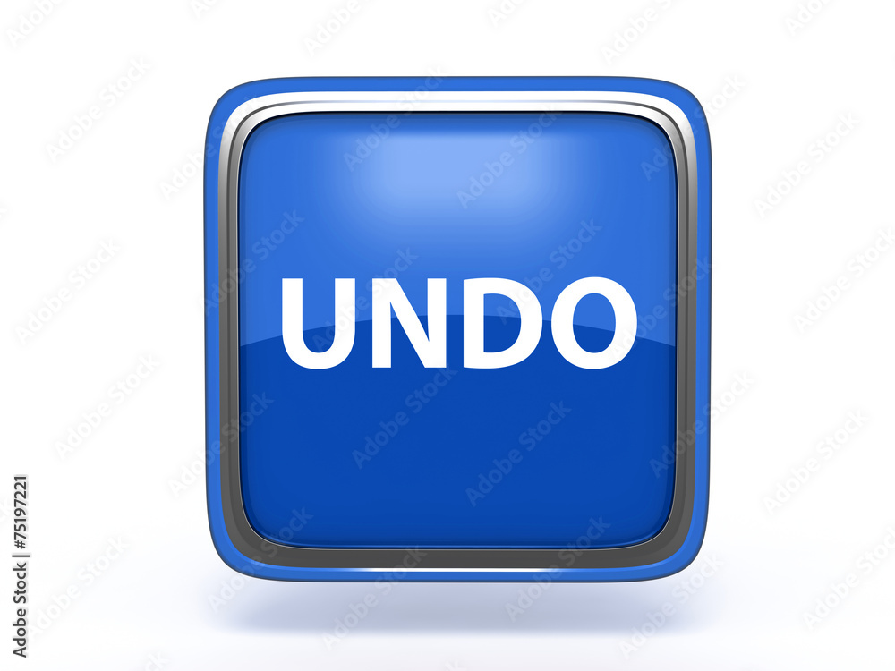 undo square icon on white background undo square icon on white background