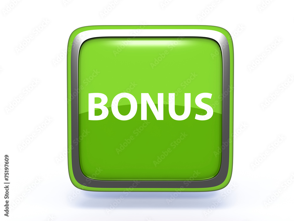 bonus square icon on white background bonus square icon on white background