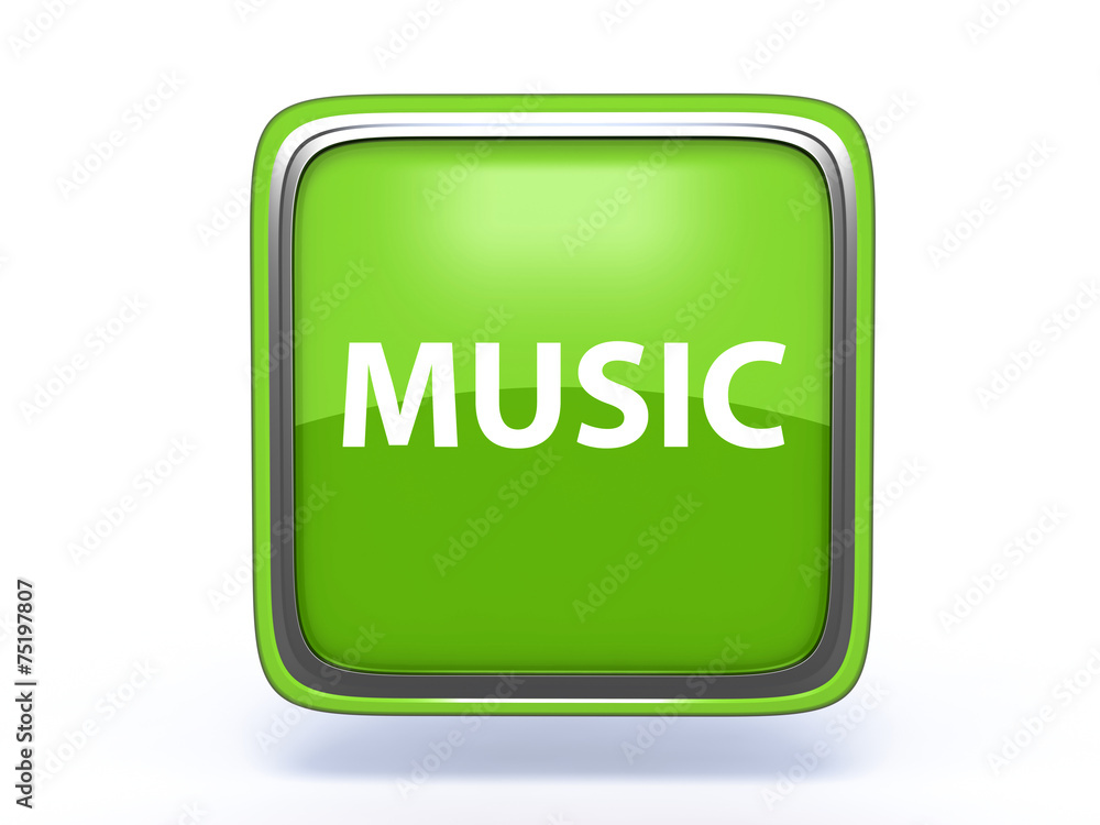 music square icon on white background music square icon on white background