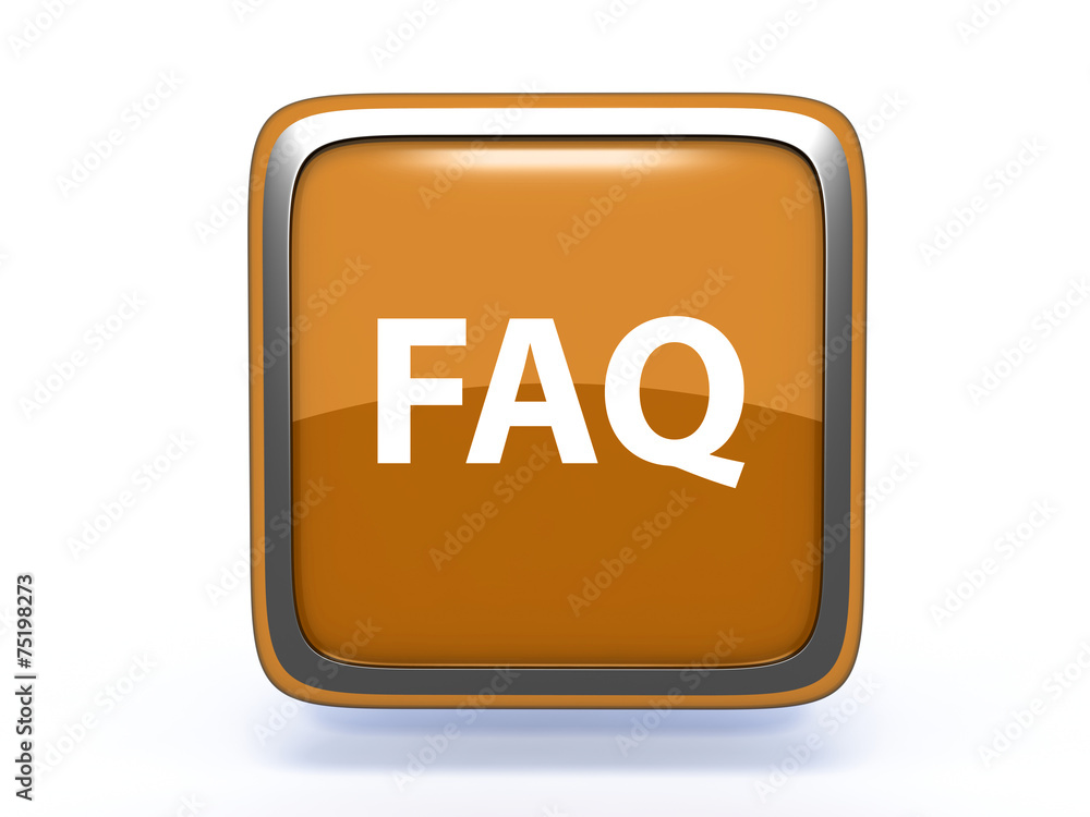 faq square icon on white background faq square icon on white background