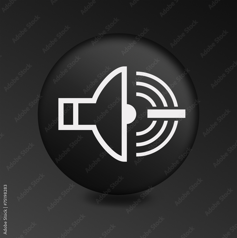 black icons with the image of the speaker black icons with the image of the speaker