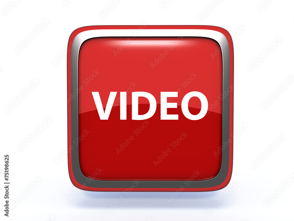 video square icon on white background video square icon on white background