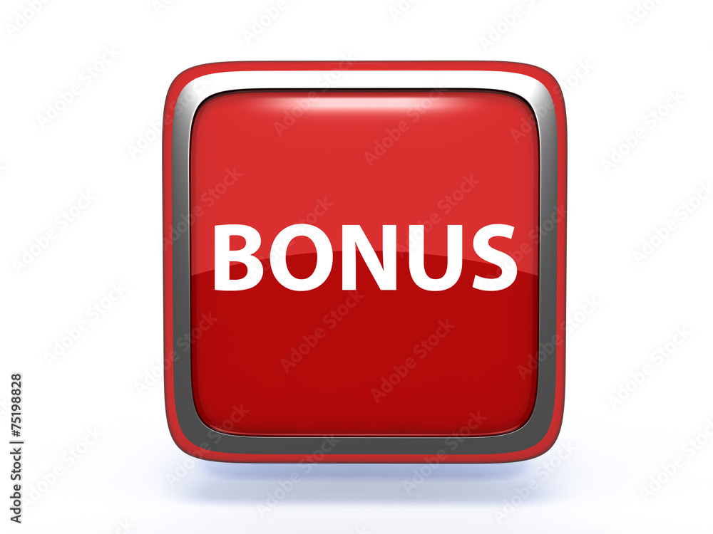 bonus square icon on white background bonus square icon on white background