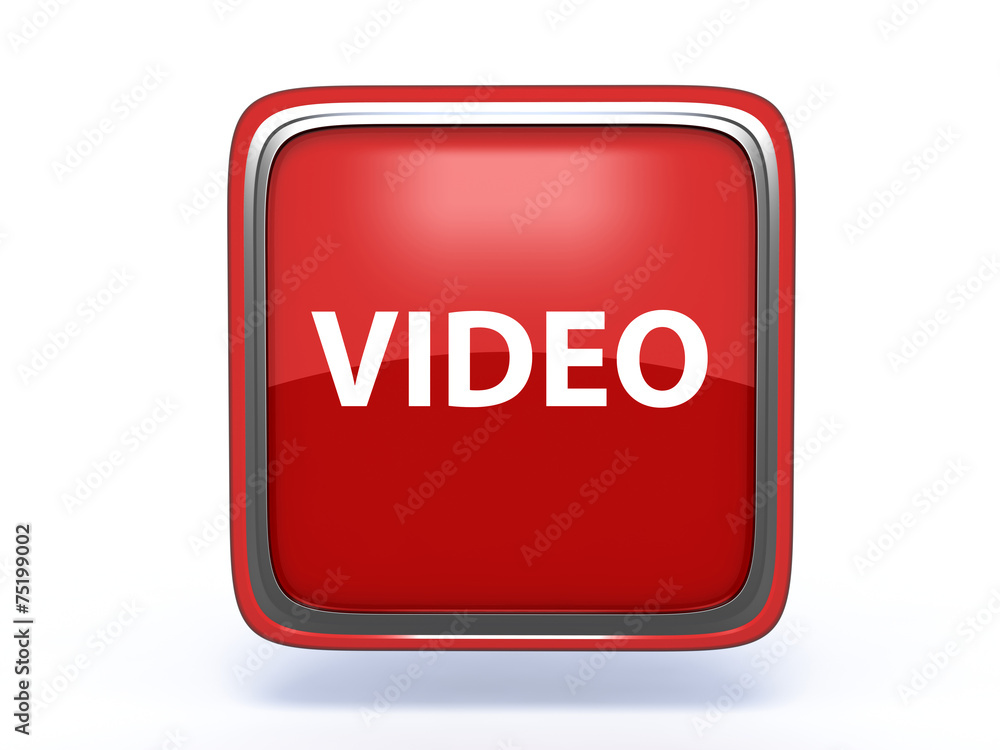 video square icon on white background video square icon on white background