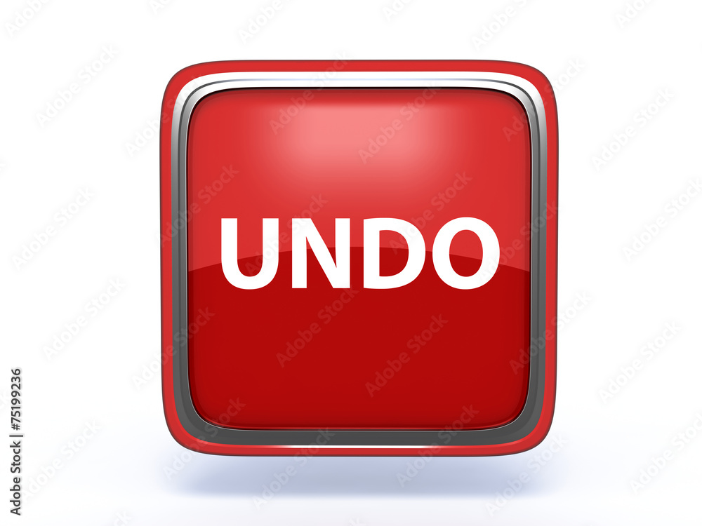 undo square icon on white background undo square icon on white background