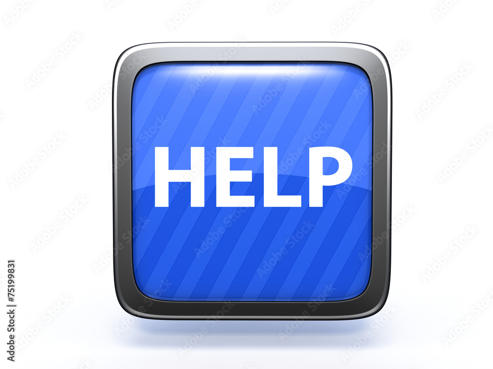 help square icon on white background help square icon on white background