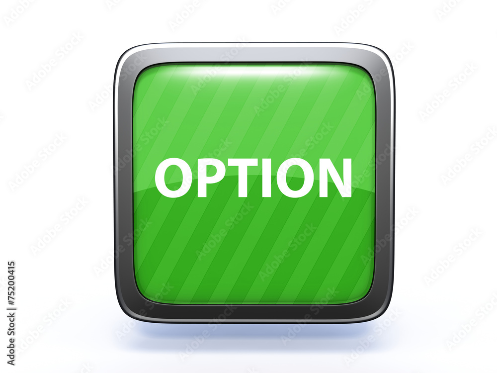 option square icon on white background option square icon on white background
