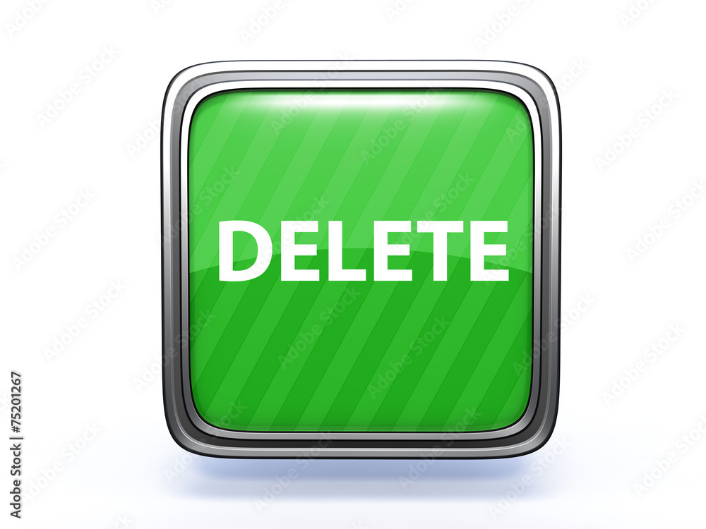 delete square icon on white background delete square icon on white background
