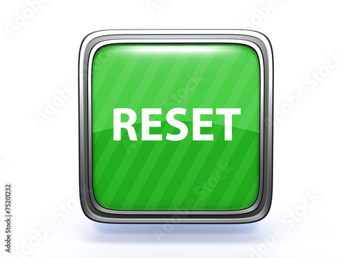 Obraz na płótnie reset square icon on white background