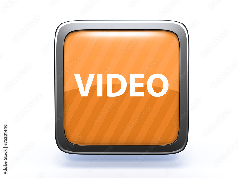 video square icon on white background video square icon on white background