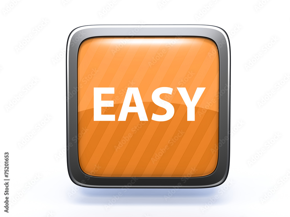 easy square icon on white background easy square icon on white background