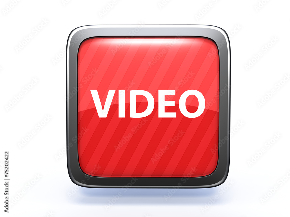 video square icon on white background video square icon on white background