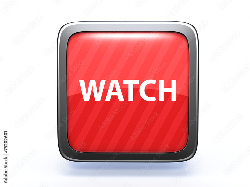 watch square icon on white background watch square icon on white background
