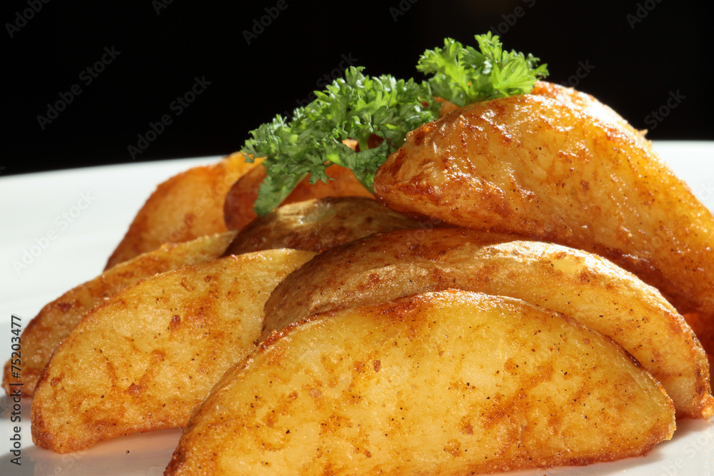 slices of French fries slices of French fries