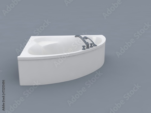 white bathtub