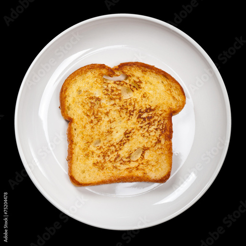 Plain French Toast. Selective focus.