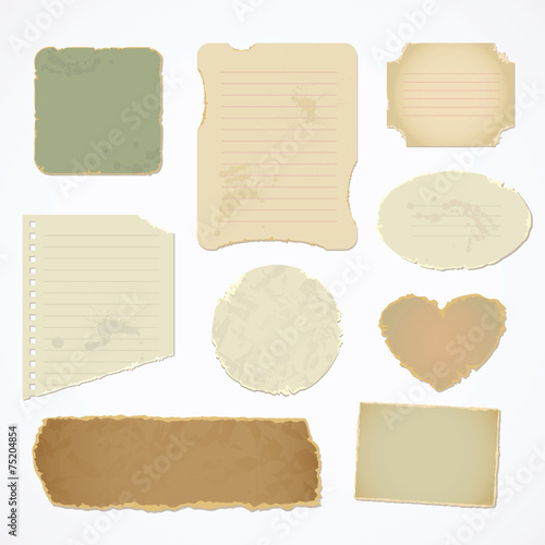 Torn paper with space for text