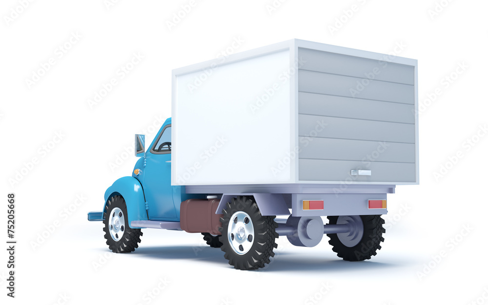 old delivery truck back old delivery truck back